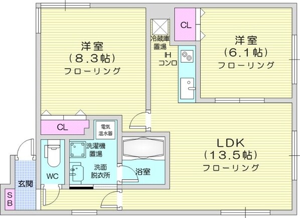 新川駅 徒歩10分 3階の物件間取画像